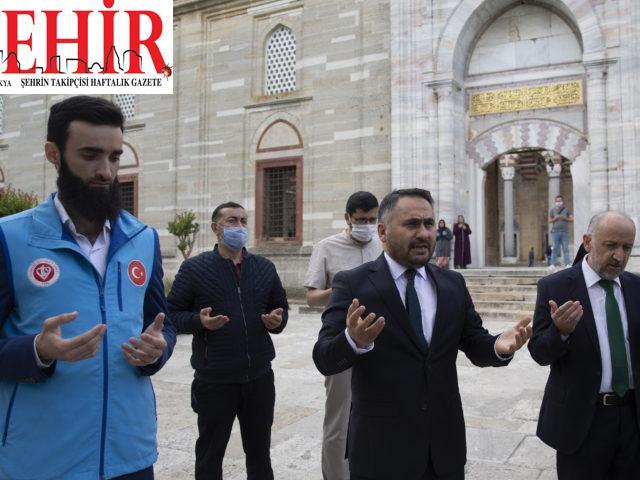 Selimiye Camisi'nde şükür kurbanı kesildi