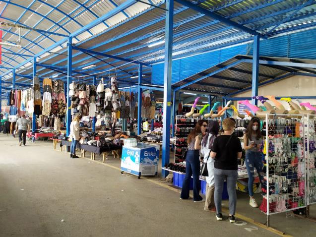 Trakya'nın en büyük pazarlarından “Ulus Pazarı” kontrollü açıldı