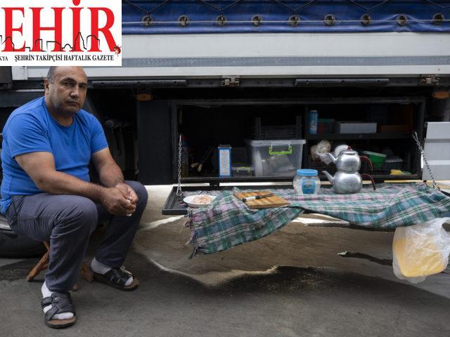 Avrupa yolculuğunda tır şoförlerinin yemekleri “dorse mutfak”tan