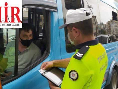 Keşan'da maske takmadan seyahat eden 4 kişiye para cezası verildi