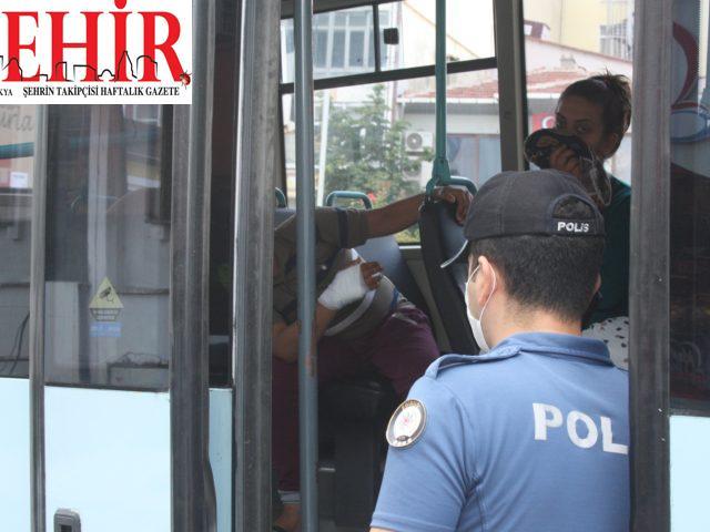 Keşan'da sürücü ile 2 yolcuya tedbirlere uymadıkları gerekçesiyle ceza
