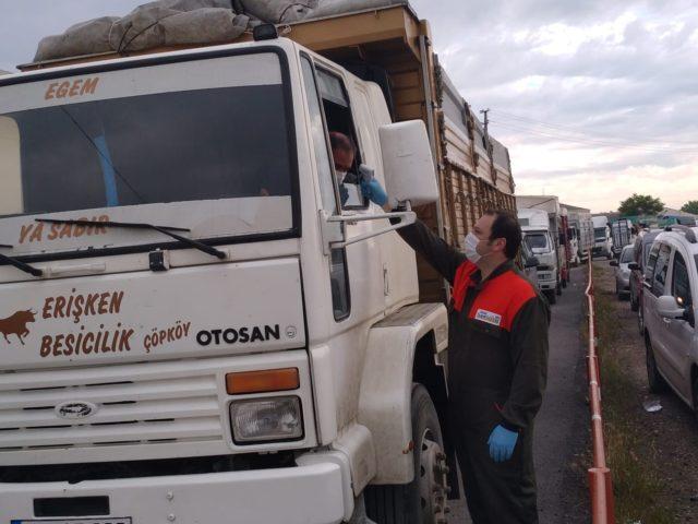 Keşan'daki canlı hayvan pazarı açıldı