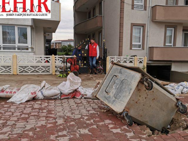 Kırklareli'nde sağanağın ardından hasar tespit çalışması
