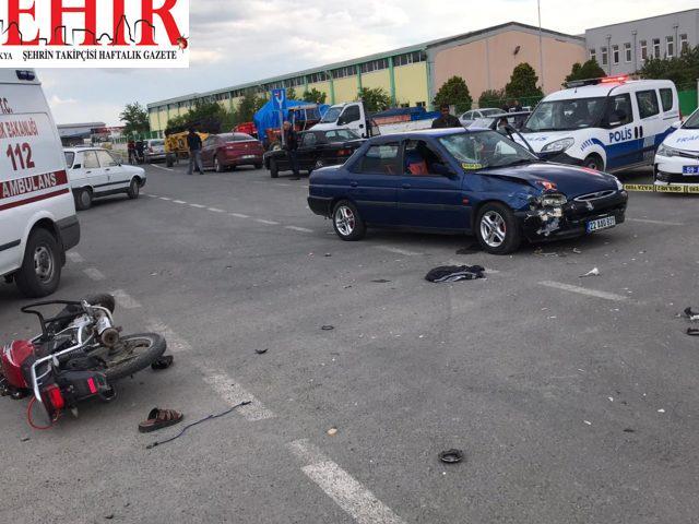 Tekirdağ'da otomobille çarpışan motosikletin sürücüsü öldü
