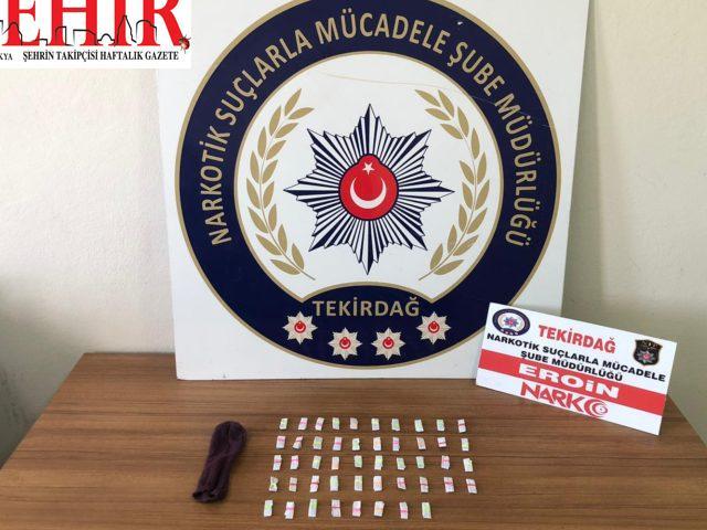 Çorlu'da uyuşturucu operasyonunda 1 kişi gözaltına alındı