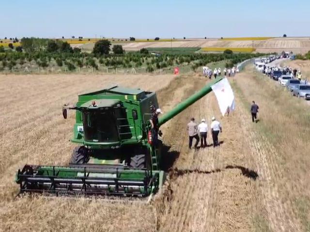 Kırklareli'nde hasat töreni düzenlendi