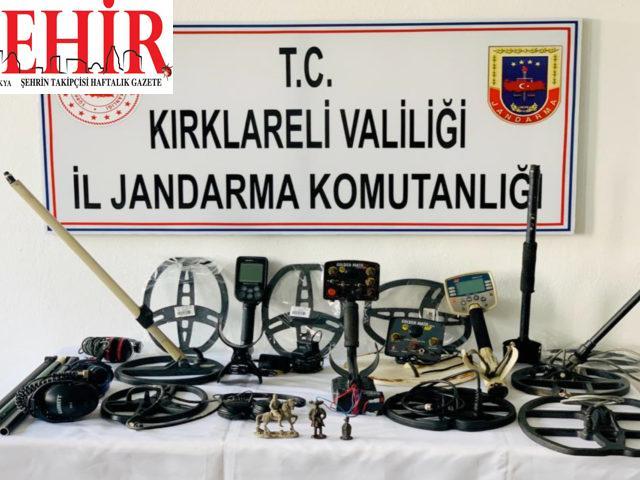 Kırklareli'nde tarihi eser kaçakçılığı operasyonlarında 5 şüpheli yakalandı