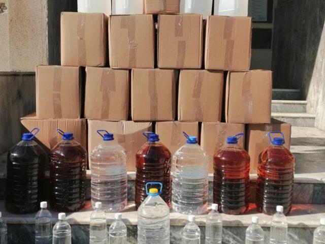 Tekirdağ'da 702 litre sahte içki ele geçirildi