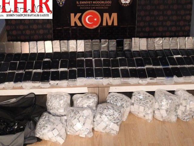 Tekirdağ'da kaçak cep telefonu operasyonu