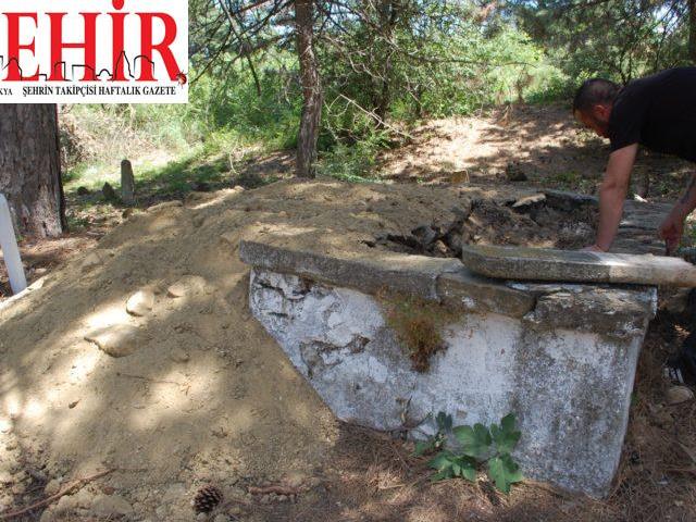 Tekirdağ'da mezarlıkta define arandığı iddiası