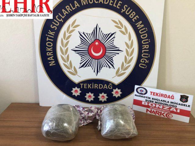 Tekirdağ'da uyuşturucu operasyonunda 2 şüpheli yakalandı