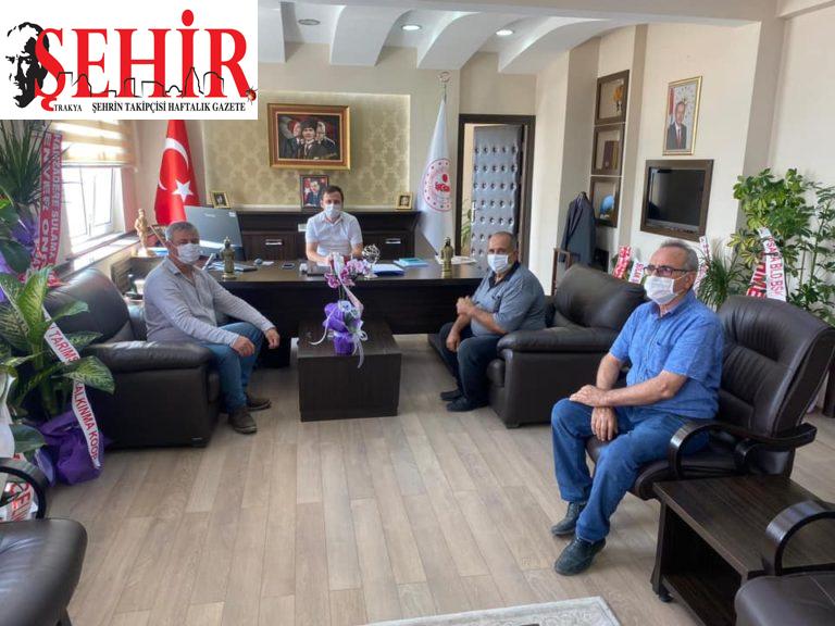 Çeltik üreticilerinden İpsala Kaymakamı Güngör'ü ziyaret etti
