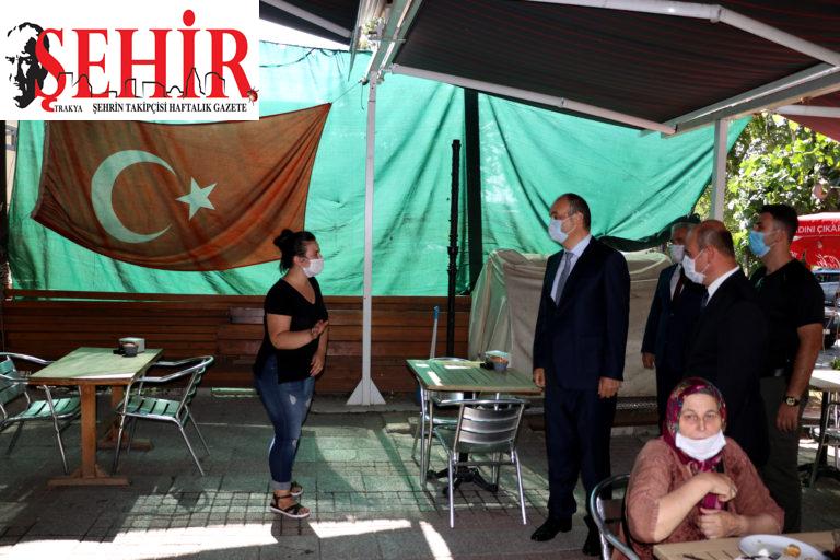 Edirne'de tava ciğer dükkanlarındaki tedbirler denetlendi