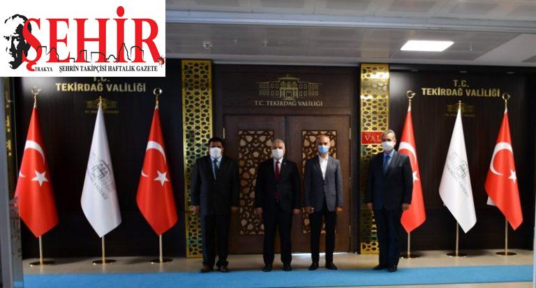 İZDES heyetinden Tekirdağ Valisi Yıldırım'a ziyaret