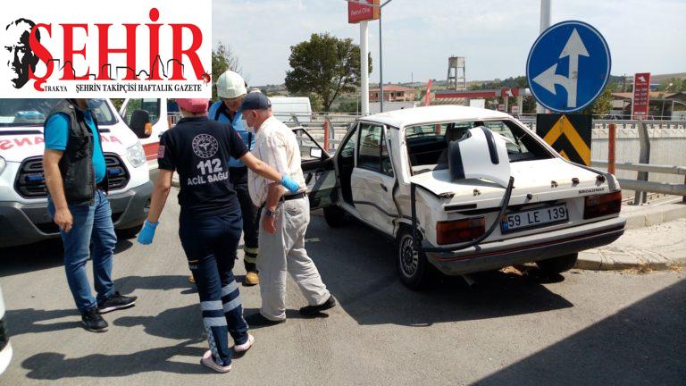 Malkara'da trafik kazası: 2 yaralı