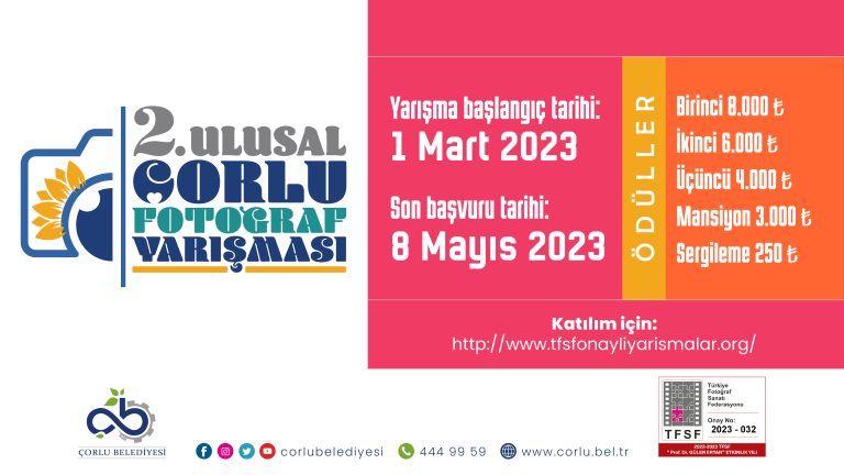 Çorlu Ulusal Fotoğraf Yarışması Başladı