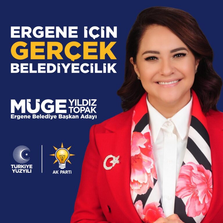 Müge Yıldız Topak, Ergenelilere umut ve yenilik vaat ediyor.