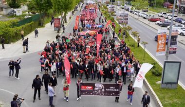 1 MAYIS ÇORLU’DA KUTLANDI