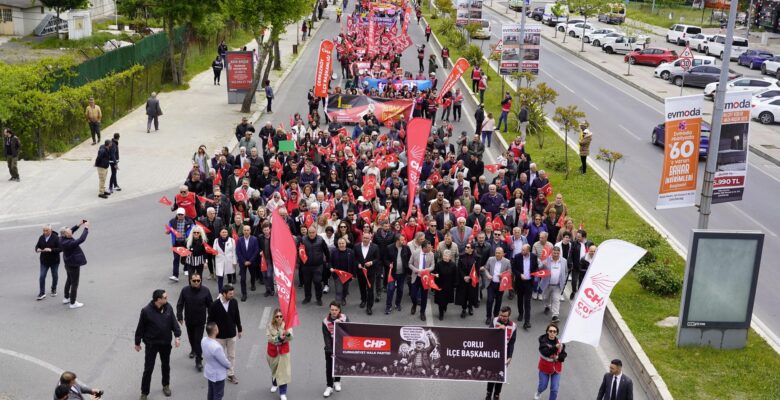 1 MAYIS ÇORLU’DA KUTLANDI