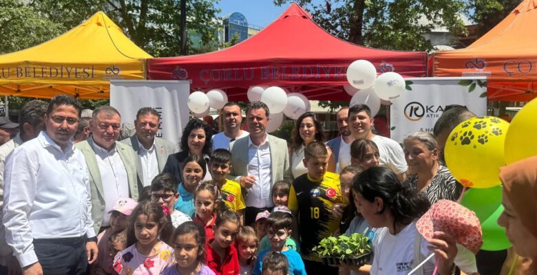 Çorlu’da Çevre Haftası Etkinliğine Anlamlı DesteK