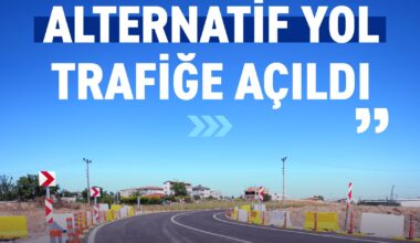 VELİMEŞE’DE ALTERNATİF YOL TRAFİĞE AÇILDI