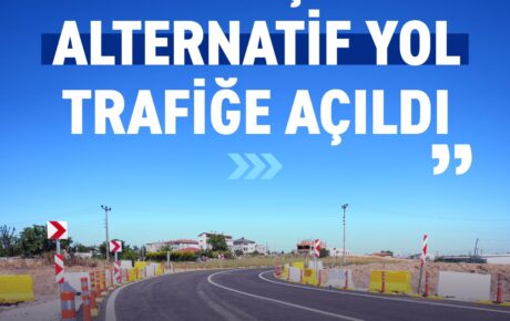 VELİMEŞE’DE ALTERNATİF YOL TRAFİĞE AÇILDI
