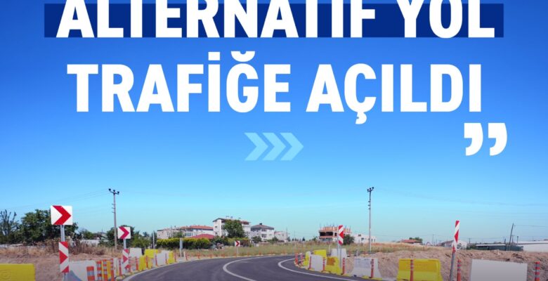 VELİMEŞE’DE ALTERNATİF YOL TRAFİĞE AÇILDI