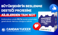 BÜYÜKŞEHİR’İN BESLENME DESTEĞİ PROJESİNE AİLELERDEN TAM NOT