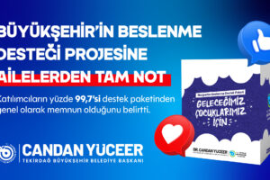 BÜYÜKŞEHİR’İN BESLENME DESTEĞİ PROJESİNE AİLELERDEN TAM NOT