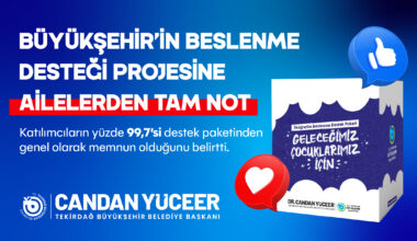 BÜYÜKŞEHİR’İN BESLENME DESTEĞİ PROJESİNE AİLELERDEN TAM NOT
